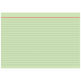 Karteikarten | A5, liniert, grün, 100 Stück
